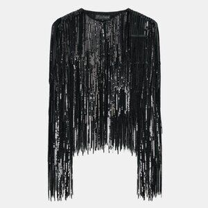 ZARA ZW COLLECTION LIMITED EDITION FRINGED JACKET